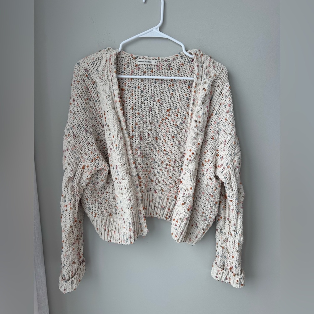 Moon & Madison Multicolor Speckled Knit Sweater - Picture 2 of 3